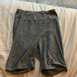 High waisted cotton biker shorts